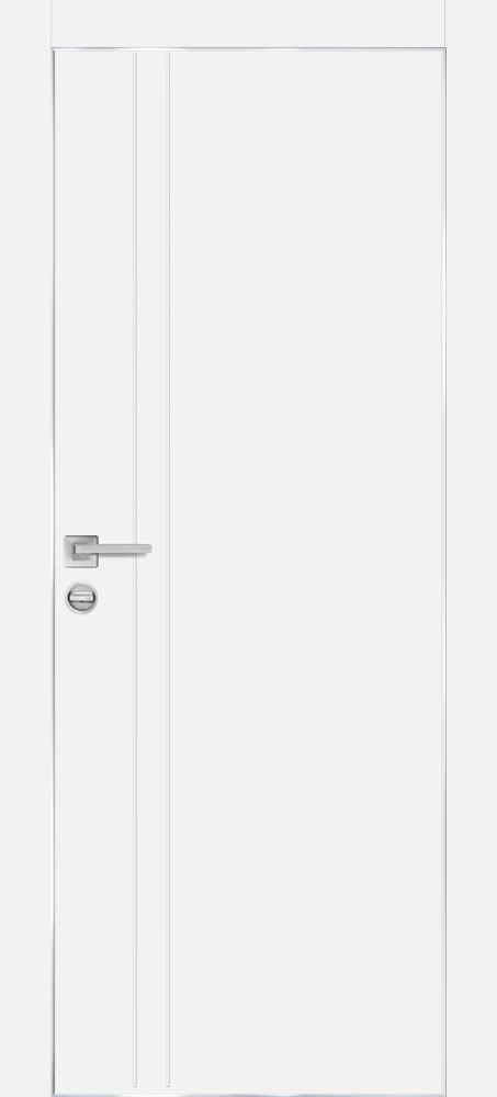 Фото Межкомнатная дверь PX-20  AL кромка с 4-х ст. Белый матовый