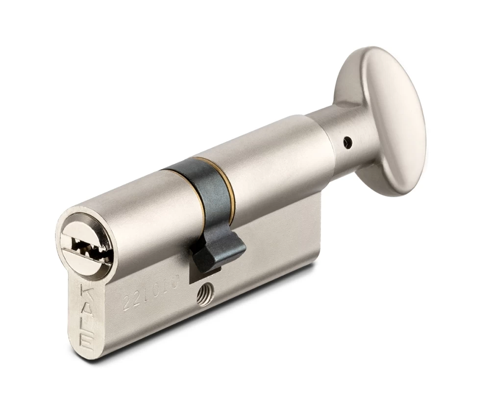 Фото Цилиндровый механизм с вертушкой 164 SM/80 (30+10+40) mm никель 5 кл.