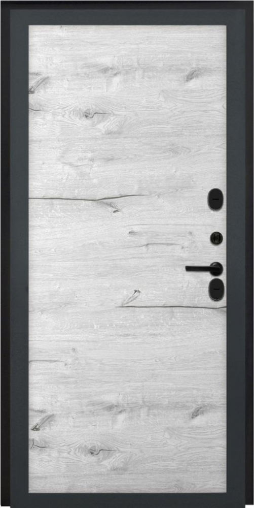 Входная дверь ДвериПРО Аура Без фрезеровки Дуб арктик горизонт DPRO198245 внутренняя сторона