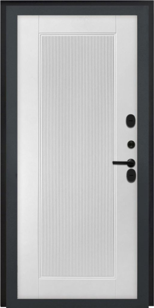 Входная дверь ДвериПРО L Термо ПВХ 10мм Астрод Velutto Bianco DPRO196749 внутренняя сторона