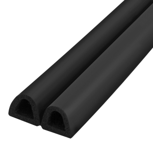 Уплотнитель самоклеящийся ADH/D-12x12mm, BLACK черный 150m